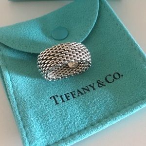 Tiffany & Co. Mesh Silver Ring